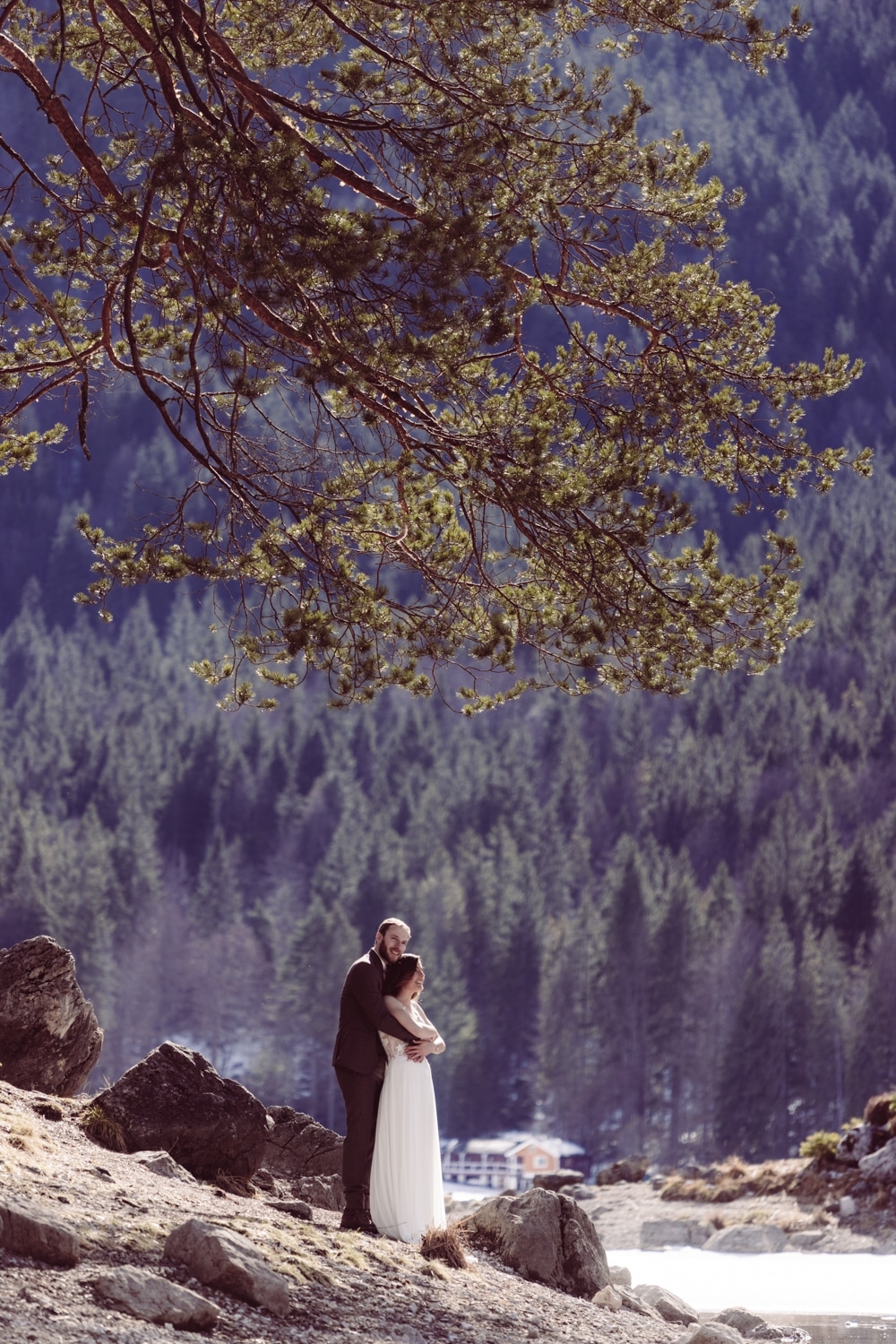 Elopement_Eibsee_Zugspitze_Hochzeitsfotografin_Garmisch_11