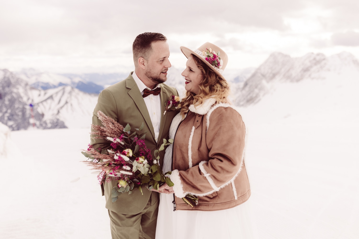 Heiraten zu zweit auf der Zugspitze