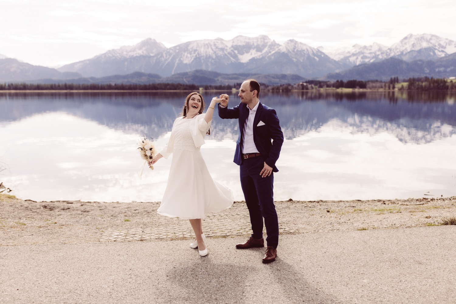 Heiraten zu zweit am Hopfensee Füssen