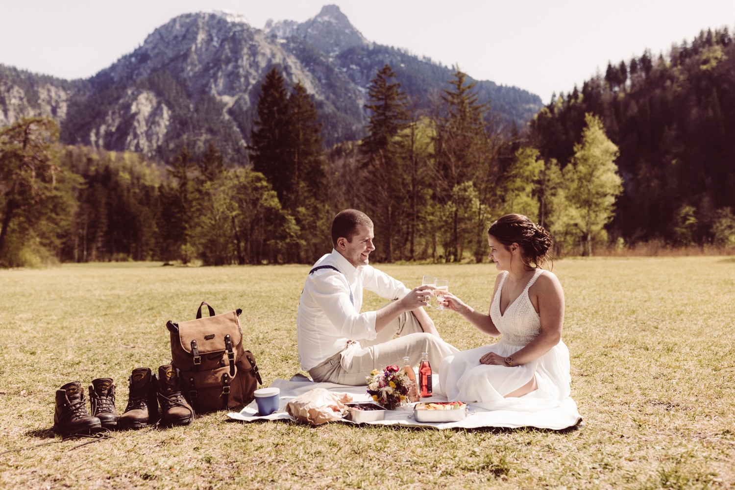 Abenteuerhochzeit zu zweit im Allgäu