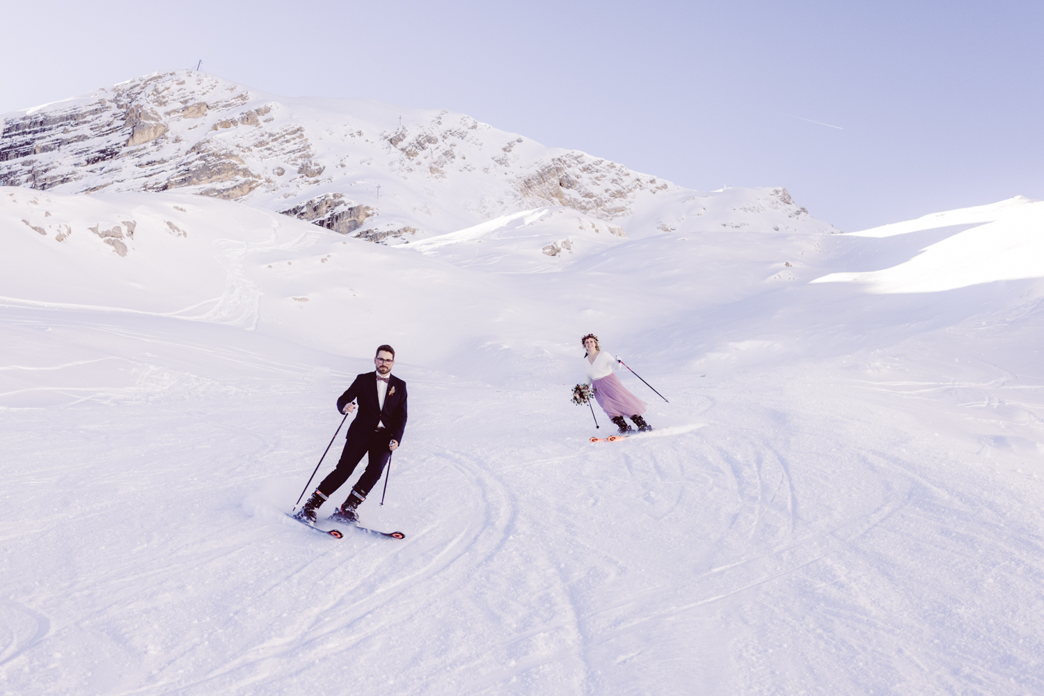 Skihochzeit auf der Zugspitze